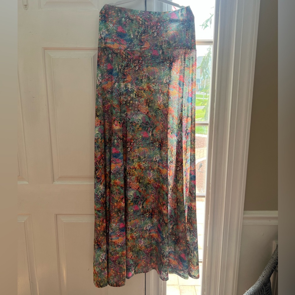 LuLaRoe Colorful Abstract Maxi Skirt